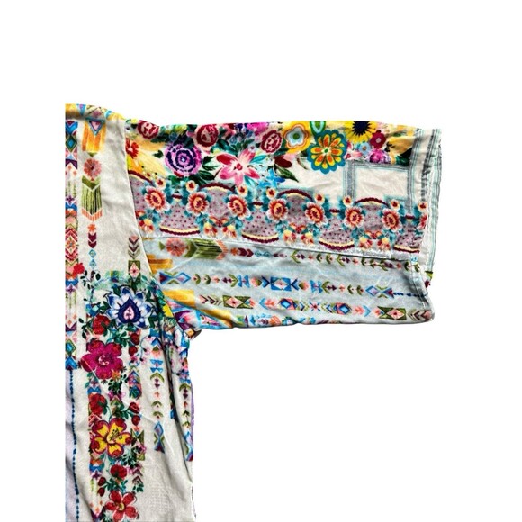 JOHNNY WAS Angie Silk Blend Velvet Tunic Dress Sz M Boho - Picture 14 of 16